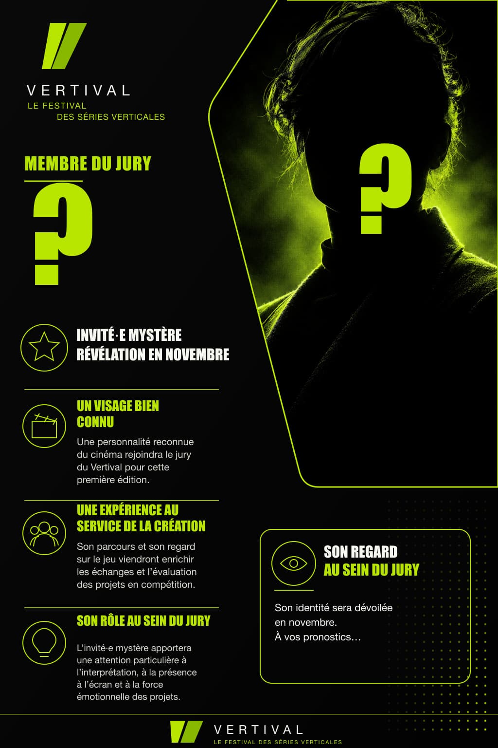 Fiche de présentation de Invité·e mystère, membre du jury Vertival 2026